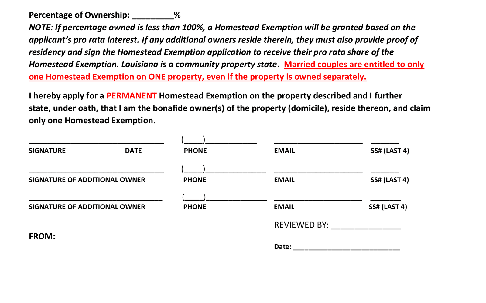 How to Get a Homestead Exemption on Trust-Owned Property in Louisiana